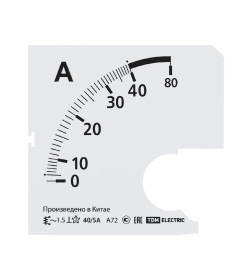 Шкала Ш72 40/5А-1,5 (для А72 Х/5А) TDM SQ1102-2049