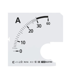 Шкала Ш72 30/5А-1,5 (для А72 Х/5А) TDM SQ1102-2048