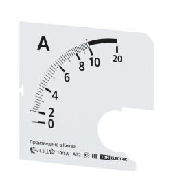 Шкала Ш72 10/5А-1,5 (для А72 Х/5А) TDM SQ1102-2043