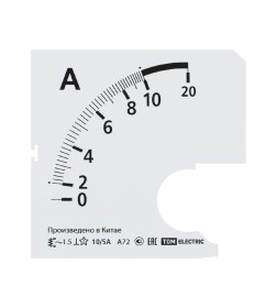 Шкала Ш72 10/5А-1,5 (для А72 Х/5А) TDM SQ1102-2043