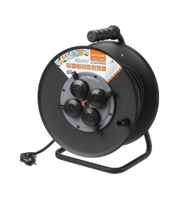 Удлинитель на катушке силовой 4 места, 40 м КГ 4000 Вт, А3, IP44 TDM Народный УХз16-004 SQ1307-0171