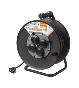 Удлинитель на катушке силовой 4 места, 40 м КГ 3500 Вт, А3, IP44 TDM Народный УХз16-004 SQ1307-0161