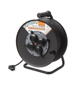 Удлинитель на катушке силовой 4 места, 40 м КГ 3500 Вт, А3, IP44 TDM Народный УХз16-004 SQ1307-0161