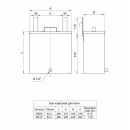 Бак "Комфорт" (AISI 201/1.0) навесной для печи 60л Ferrum (f0610) 