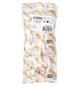 Шнур сетевой с вилкой ПВС 2x0,75 мм² 5 м б/з (белый) TDM SQ1305-0073