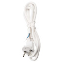 Шнур сетевой с вилкой ПВС 2x0,75 мм² 5 м б/з (белый) TDM SQ1305-0073 (SQ1305-0073) 