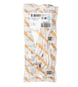 Шнур сетевой с вилкой ПВС 3x0,75 мм² 1,5 м с/з (белый) TDM SQ1305-0075