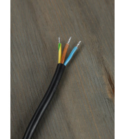 Шнур сетевой с вилкой ПВС 3x1,5 мм² 3 м с/з (черный) TDM SQ1305-0187