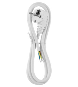 Шнур сетевой с вилкой ПВС 3x1,5 мм² 5 м с/з (белый) TDM SQ1305-0178