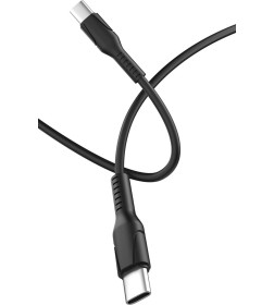 Кабель Type-C - Type-C 3.0A (силикон черный) GoPower GP21TT 00-00028382