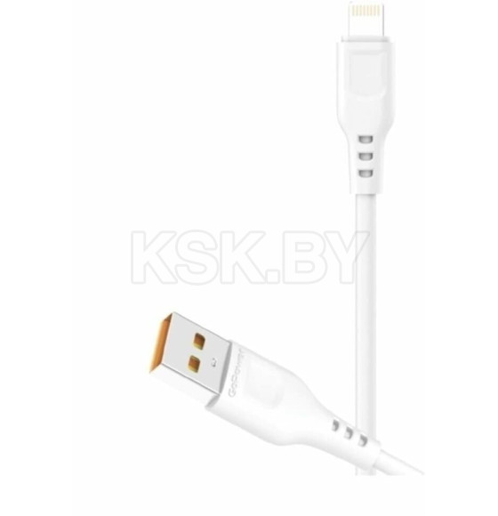 Кабель USB - Lightning 1.0 м 2.4A ПВХ (белый) GoPower GP01L 00-00018567 (00-00018567) 