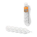 Удлинитель 5 гнезд, 5 м, б/з, с з/ш, ПВС 2х0,75 мм2 10А/250В (бело-серый) TDM "Люкс" УЛ5 SQ1303-0231 (SQ1303-0231) 