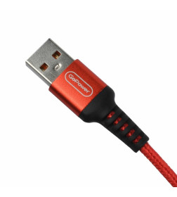 Кабель USB - Type-C 2.4A (красный) GoPower GP02T 00-00022792