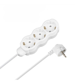 Удлинитель 3 гнезда, 5 м, с/з, с з/ш, ПВС 3х1,5 мм2, 16 А, 250 В, 3700 Вт TDM "Люкс" SQ1303-4056