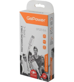 Кабель USB - Type-C 5.4A белый GoPower GP12T-5.4 00-00022778