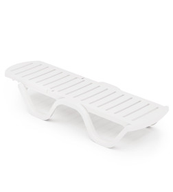 Шезлонг 1980х620х320мм Солярис (белый) М8861