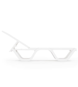 Шезлонг 1980х620х320мм Солярис (белый) М8861