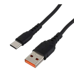 Кабель USB - Type-C 2.4A ПВХ (черный) GoPower GP06T 00-00022782