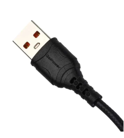 Кабель USB - Type-C 2.4A ПВХ (черный) GoPower GP06T 00-00022782