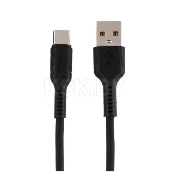 Кабель USB - Type-C 3.0A (силикон черный) GoPower GP21T 00-00028374 (00-00028374) 