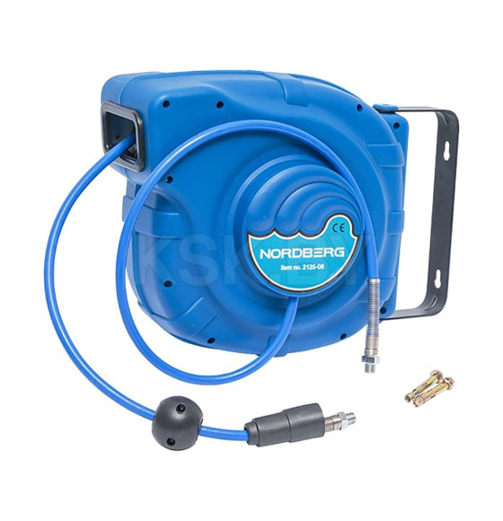 Шланг воздушный на катушке PU Ø8x12 мм (25 метров) NORDBERG 2125-08 (2125-08) 