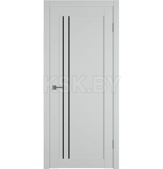 Дверное полотно Emalex E33 Steel,black gloss 2000х700х35мм