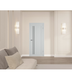 Дверное полотно Emalex E33 Steel,black gloss 2000х800х35мм