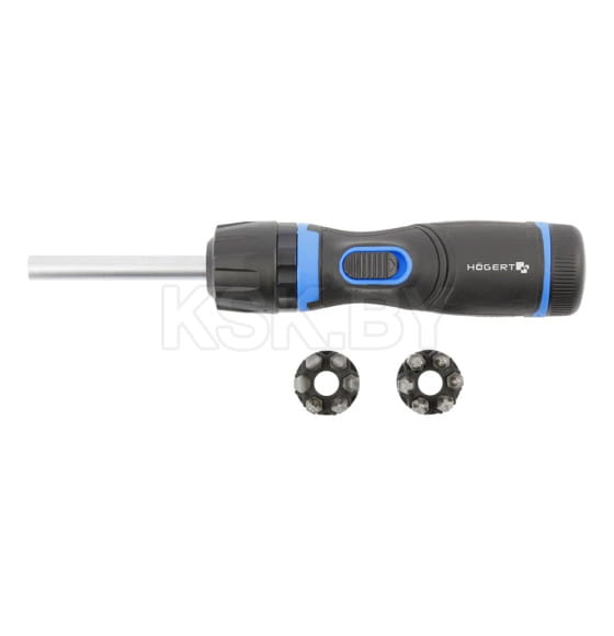 Отвертка со сменными битами и редуктором 1:5 (с поворотной рукояткой) HOEGERT HT1S216 (HT1S216) 