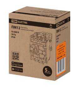 Пускатель электромагнитный ПМ12-025150 У3В 36В 1з TDM SQ0714-0065