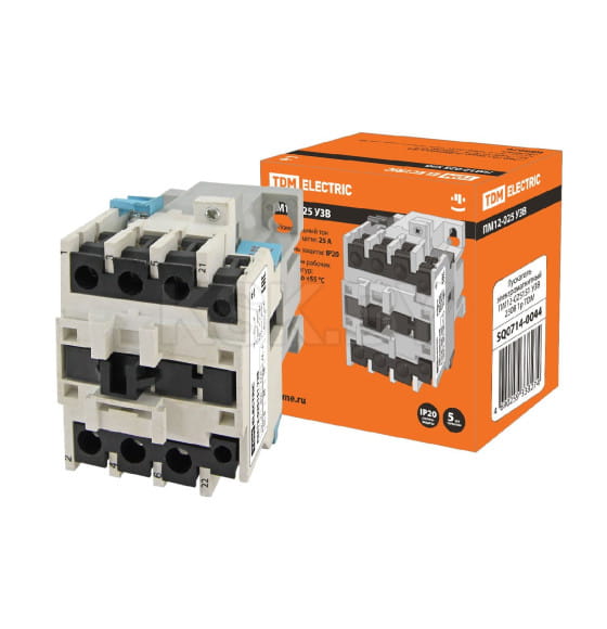 Пускатель электромагнитный ПМ12-025151 У3В 230В 1р TDM SQ0714-0044 (SQ0714-0044) 