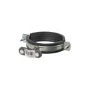 Держатель хомут с резиновым уплотнением Ø86-92 мм, для прута Ø6-10 мм, стальной зажим, термодиффузия TDM SQ2402-3206 (SQ2402-3206) 