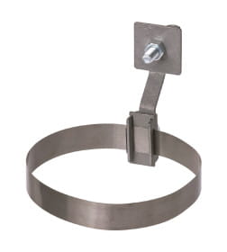 Держатель хомут Ø10-250 мм нержавеющая сталь, с выносом для прута Ø6-10 мм, стальной зажим TDM SQ2402-3183