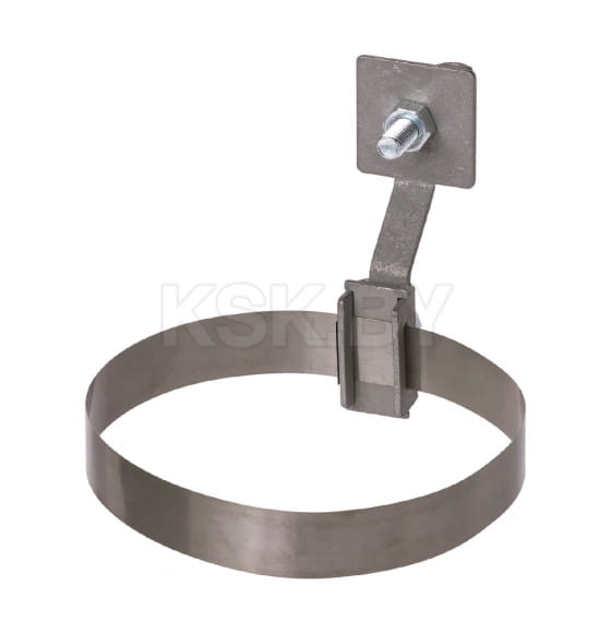 Держатель хомут Ø10-250 мм нержавеющая сталь, с выносом для прута Ø6-10 мм, стальной зажим TDM SQ2402-3183 (SQ2402-3183) 