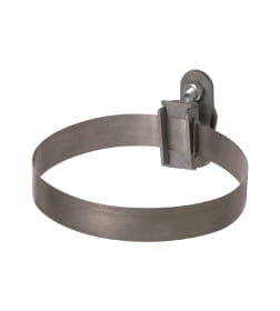 Держатель хомут Ø10-160 мм нержавеющая сталь, для прута Ø6-10 мм, стальной зажим термодиффузия TDM SQ2402-3186