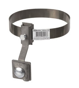 Держатель хомут Ø10-200 мм нержавеющая сталь, с выносом для прута Ø6-10 мм, стальной зажим TDM SQ2402-3182