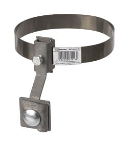 Держатель хомут Ø10-160 мм нержавеющая сталь, с выносом для прута Ø6-10 мм, стальной зажим TDM SQ2402-3181