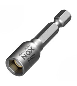 Насадка торцевая шестигранная  8х48 мм магнитная (2 шт.) "Nox" 558002