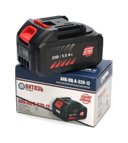Аккумулятор для электроинструмента Витязь Тип-М, ПЦ-А-320-12, 20 В, 5,0 А Li-on