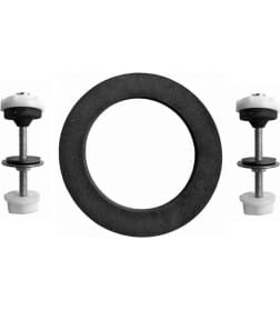Крепежная система керам. бачка к унитазу + прокладка вспененная 15х12мм, d 109мм Aquant