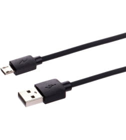 Дата-кабель USB - micro USB, 1 м (черный) TDM ДК 1 SQ1810-0301
