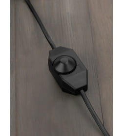 Шнур с плоской вилкой и светорегулятором ШВВП 2х0,5 мм2, 2 м (черный) TDM "Народный" SQ1305-0044