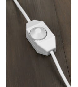 Шнур с плоской вилкой и светорегулятором ШВВП 2х0,5 мм2, 1,5 м (белый) TDM "Народный" SQ1305-0049