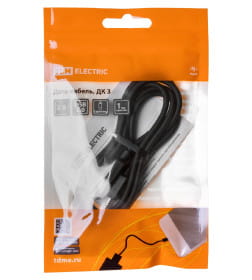 Дата-кабель USB - Lightning, 1 м (черный) TDM ДК 3 SQ1810-0303