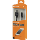 Дата-кабель USB - Lightning, 1 м, тканевая оплетка (черный) TDM ДК 9 SQ1810-0309 (SQ1810-0309) 
