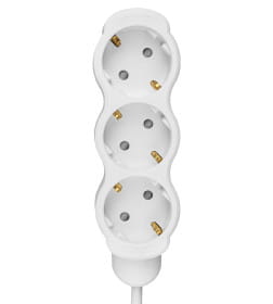 Удлинитель 3 гнезда, 10 м, с/з, с з/ш, ПВС 3х1 мм2, 16 А, 250 В, 3500 Вт TDM "Люкс" SQ1303-4029