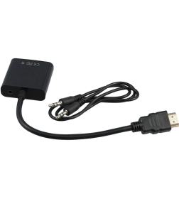 Переходник HDMI (M) / VGA (F) с аудиовыходом Jack3.5, 15 см Cablexpert A-HDMI-VGA-03