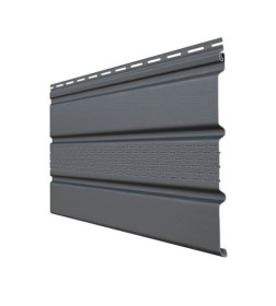 Сайдинг виниловый "Софит" с частичной перфорацией, цвет Серый графит, 3000*303*1,1 мм.