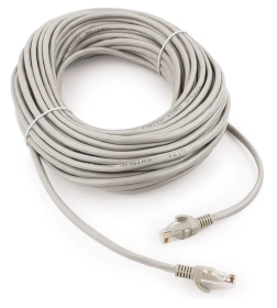 Патч-корд UTP кат.5e 20 м литой многожильный (серый) Cablexpert PP12-20M