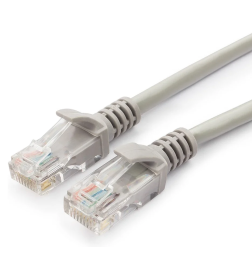 Патч-корд UTP кат.5e 20 м литой многожильный (серый) Cablexpert PP12-20M