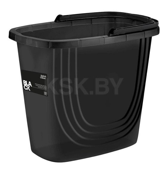  Ведро 10 л прямоугольное BLACK  (SC111710621) 
